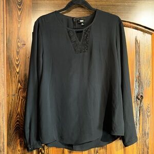 Target Mossimo Black Long Sleeve Dress Shirt